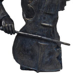 Violin Player Statue Sculpture in Patina Black Finish by The Urban Port