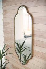 Kalalou Antique Gold Metal Wall Mirror – 48