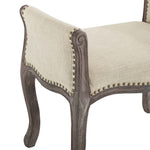 Modway Avail Vintage French Upholstered Fabric Bench