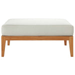 Modway Northlake Outdoor Patio Premium Grade A Teak Wood Ottoman