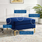 Modway Ardent Performance Velvet Ottoman