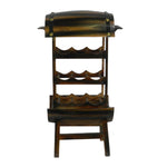 Remarkable 2 Tier Wine Rack Benzara