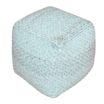 Uttermost 23952 Valda Aqua Wool Pouf