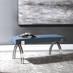 Uttermost 23520 Marlin Modern Denim Bench