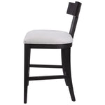 Uttermost Idris modern counter stool with fabric upholstered seat