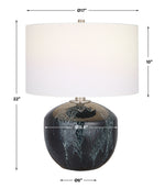 Highlands Deep Green Table Lamp