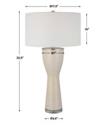 Amphora Off-White Glaze Table Lamp