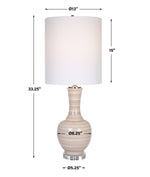 Chalice Striped Table Lamp
