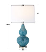 Uttermost 30052-1 Avalon Blue Table Lamp