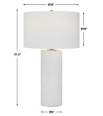 Uttermost 30068 Patchwork White Table Lamp