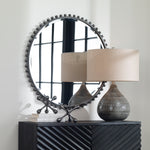 Uttermost Taza contemporary round wall mirror design