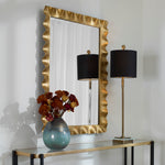 Uttermost 09742 Haya Scalloped Gold Mirror
