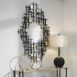 Reflection Metal Grid Wall Decor, Set of 2