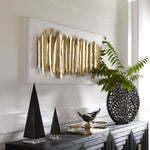 04320 Lev White Metal Wall Decor