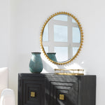 Modern Gold Circular Wall Mirror – Uttermost Designer Accent