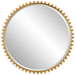 Uttermost Taza Gold Round Wall Mirror – 32 Inch Decorative Accent
