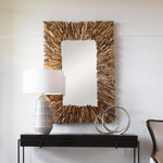 Uttermost 09783 Teak Branch Rectangular Mirror