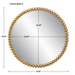 09793 Byzantine Round Gold Mirror