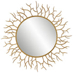 Uttermost 09814 Into The Woods Gold Round Mirror