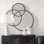 Uttermost 09804 Droplet Black Circle Mirror