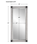 09820 Manor Distressed Oversized Mirror