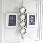 Decorative Narrow Wall Mirror for Entryway – Uttermost Button Design