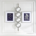 Uttermost Grace Feyock Vertical Mirror – Beveled Round Insets in Silver Leaf