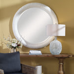 08168 Mariner White Round Mirror