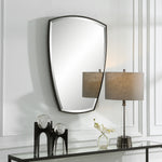 Compact Beveled Mirror – Uttermost Crest, Hang Two Ways