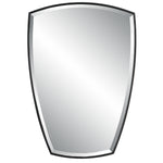 Uttermost Crest Wall Mirror – Curved Black Iron Frame, 25