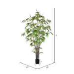 Vickerman TB190170 7' Artificial Potted Bamboo Tree