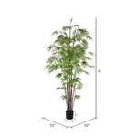 Vickerman TB190180 8' Artificial Black Japanese Bamboo Tree
