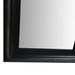 The Urban Port 67 `` Leaning Full Length Floor Mirror with Molded Wooden Framework, Brown