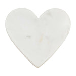 Sagebrook Home 18109 Marble, 5X5 Heart Trinket Tray, White
