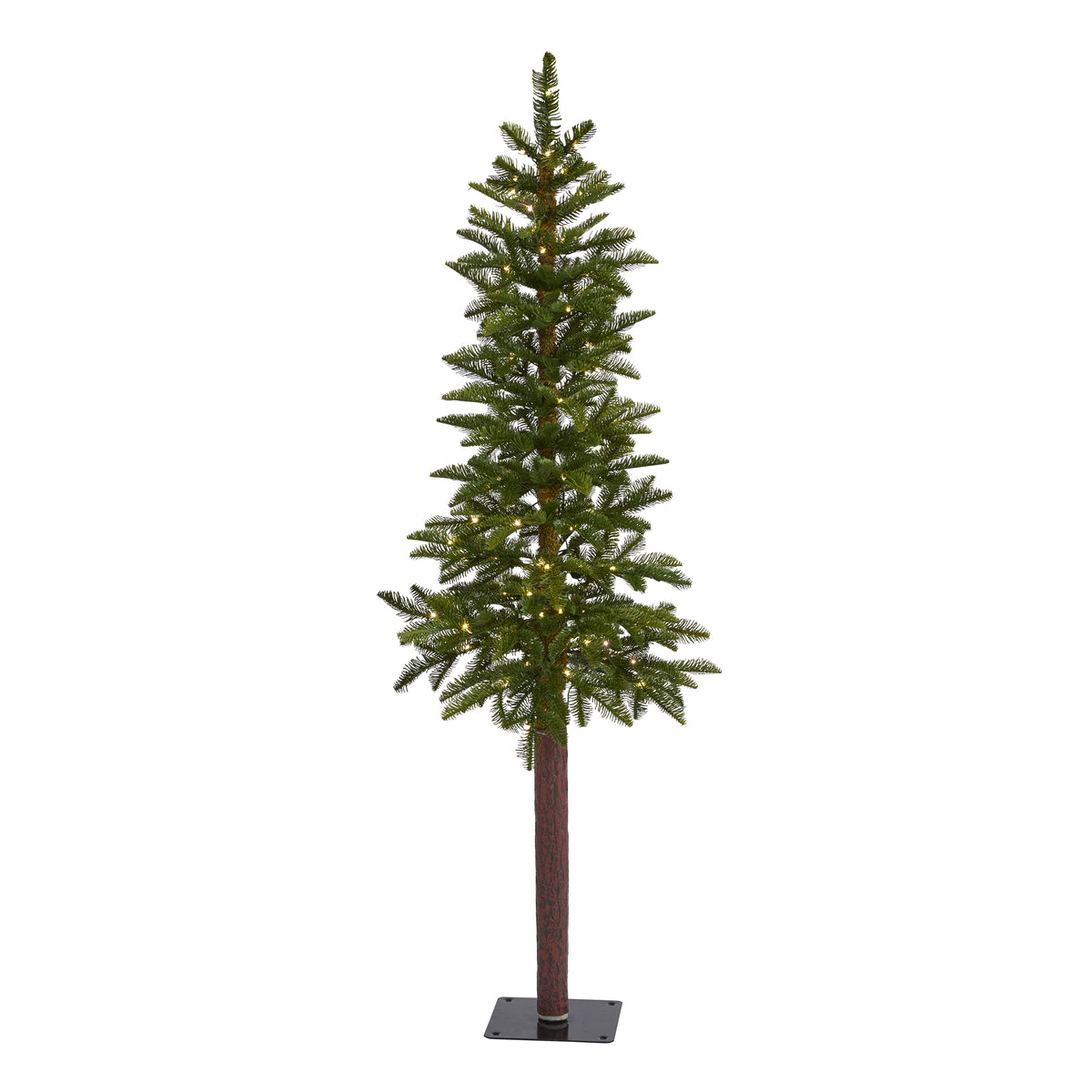 Nearly Natural 5`Alaskan Alpine Artificial Christmas Tree with 100 Cle –  Uber Bazaar