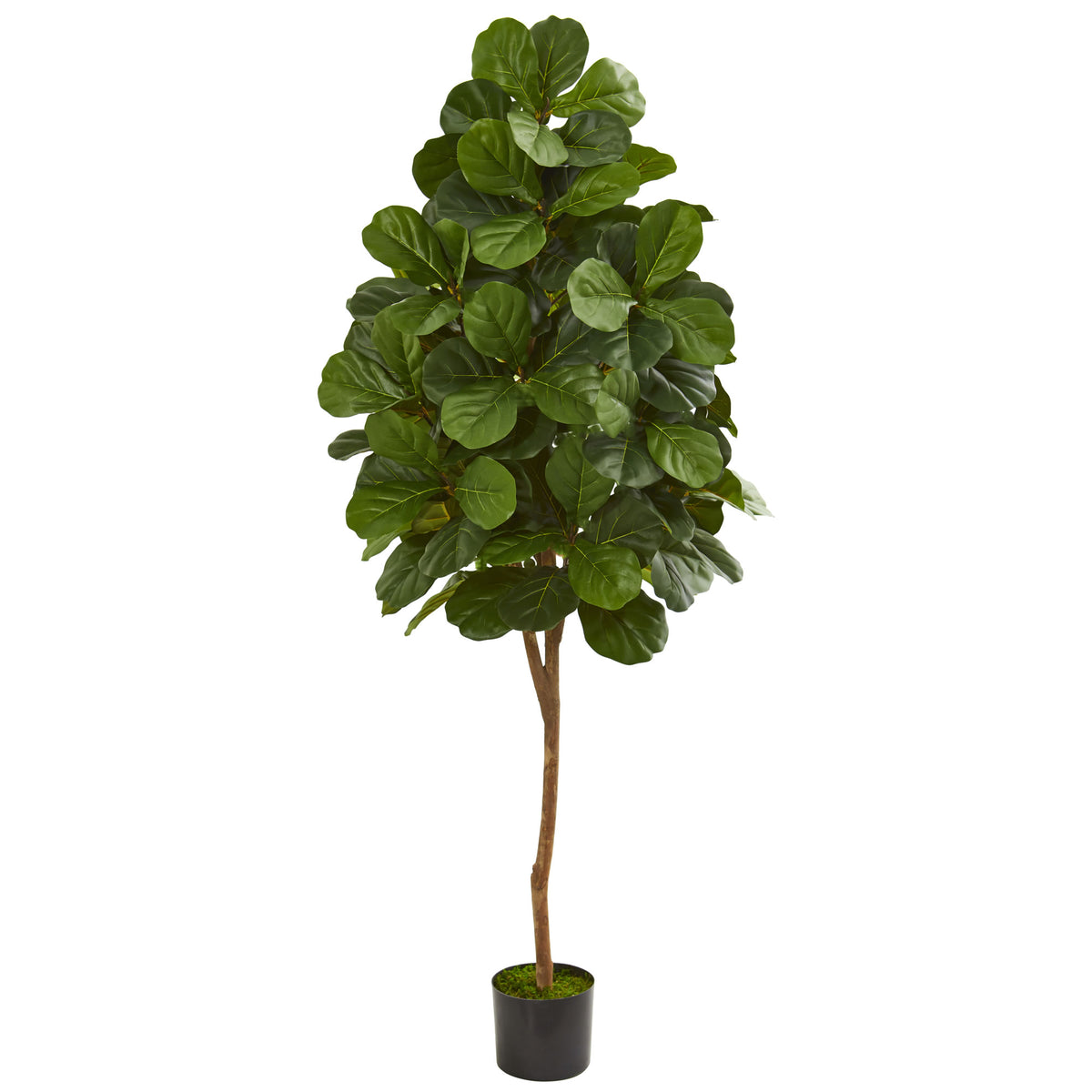 Nearly Natural 6 ft. Fiddle Leaf Fig Artificial Tree Green