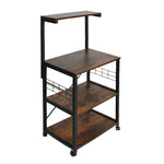 Better Home Products 616859965621 Jamie Kitchen Bakers Rack Microwave Oven Stand In Brown