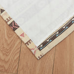 Lined Window Valance – Phoenix Tan 84x16, Rust and Turquoise Accent
