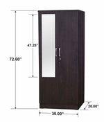 Better Home Harmony Two Door Armoire Wardrobe With Mirror In Tobacco