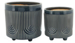 Sagebrook Home 16375-02 Ceramic, Set of 2, 6