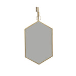 Sagebrook Home 13471, Hanging Gold Hexagon Mirror