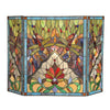 Chloe Lighting CH3F825DB44-GFS Anisoptera Purity Tiffany-Glass 3pcs Folding Dragonfly Fireplace Screen 44" Wide