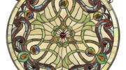 Classic Stained Glass Window Panel – 23.5