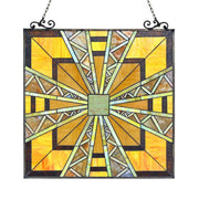 Tiffany-Style Geometric Window Panel – Chloe Lighting Progressive
