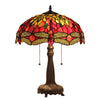 Chloe Lighting CH3T471RD18-TL2 "EMPRESS" Tiffany-Style Dragonfly 2 Light Table Lamp 18" Shade