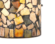 Chloe Lighting CH3C002GR08-WS1 Sandy Mosaic 1 Light  Indoor Wall Sconce 8`` Wide