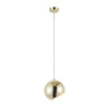 Chloe Lighting CH8S463GD08-DP1 Ironclad Contemporary-Style 1 Light Plated Gold Ceiling Mini Pendant 8`` Wide