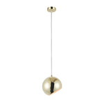 Chloe Lighting CH8S463GD08-DP1 Ironclad Contemporary-Style 1 Light Plated Gold Ceiling Mini Pendant 8`` Wide