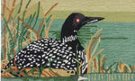 Rustic Loon Lake Rug – Wildlife Accent Indoor Area Rug