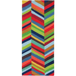 Homefires Boho Bold Chevron Indoor & Outdoor Rug – Vibrant, Durable, Fade-Resistant, Perfect for Patio, Porch, Entryway, or Living Room